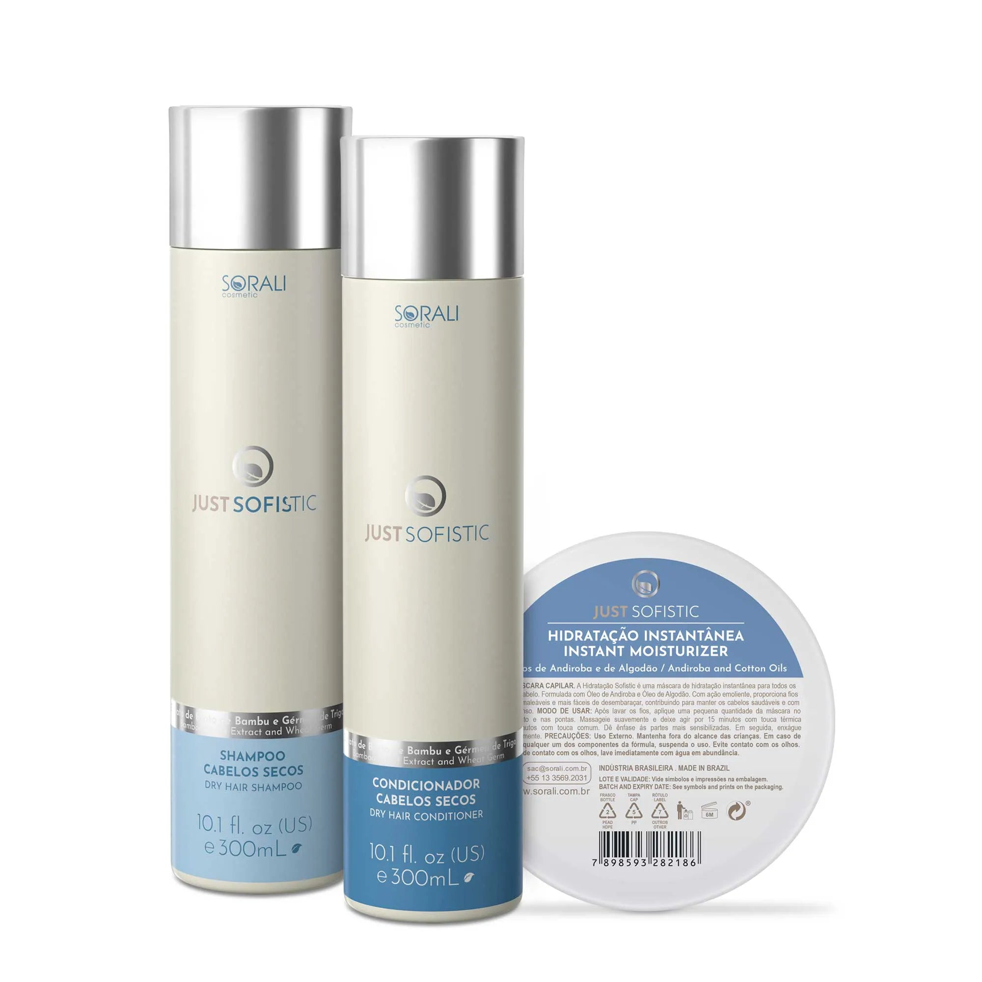 HYDRATION KIT - JUST SOFISTIC (Shampoo + Conditioner + Instant Mask)