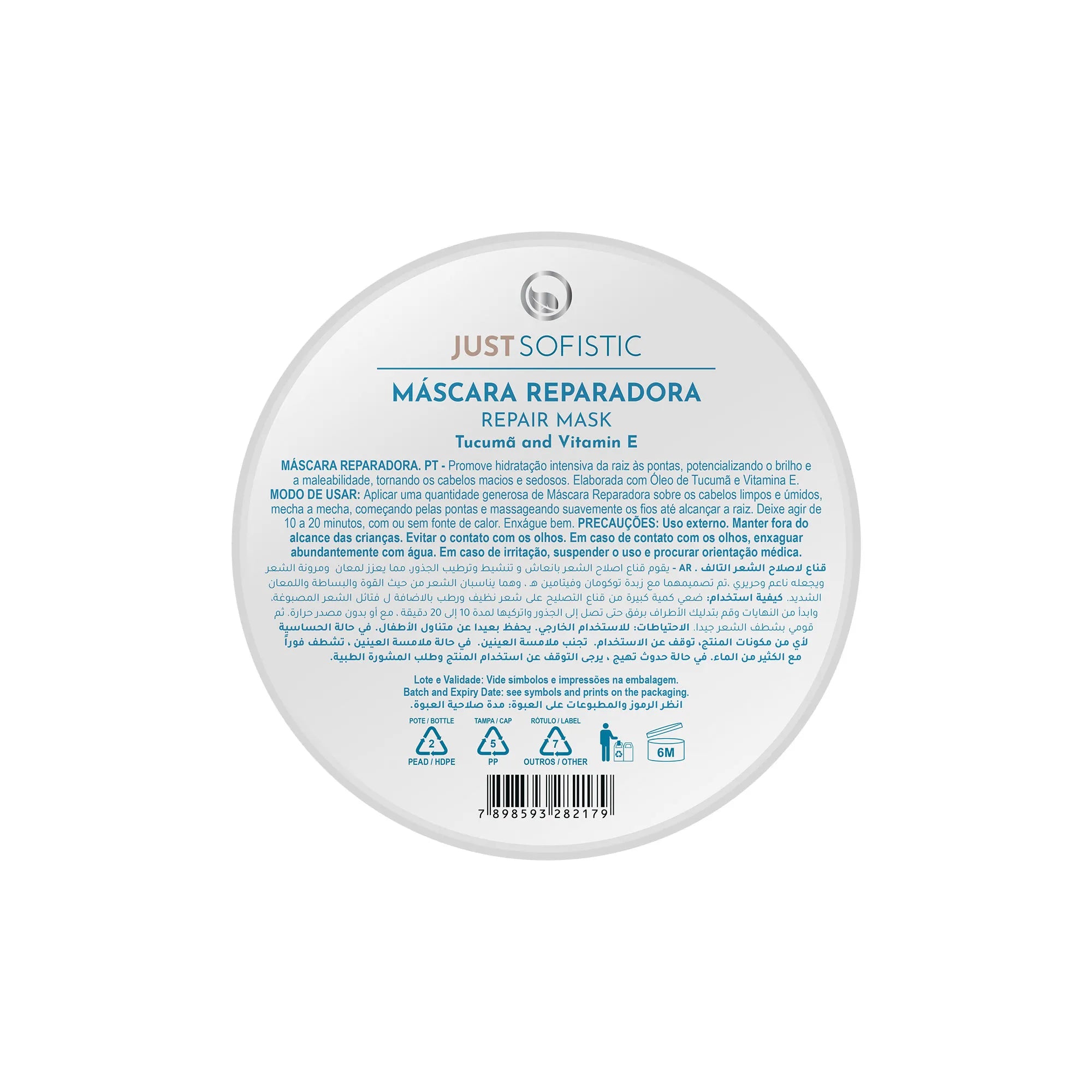 JUST SOFISTIC - Repairing Mask - 150g