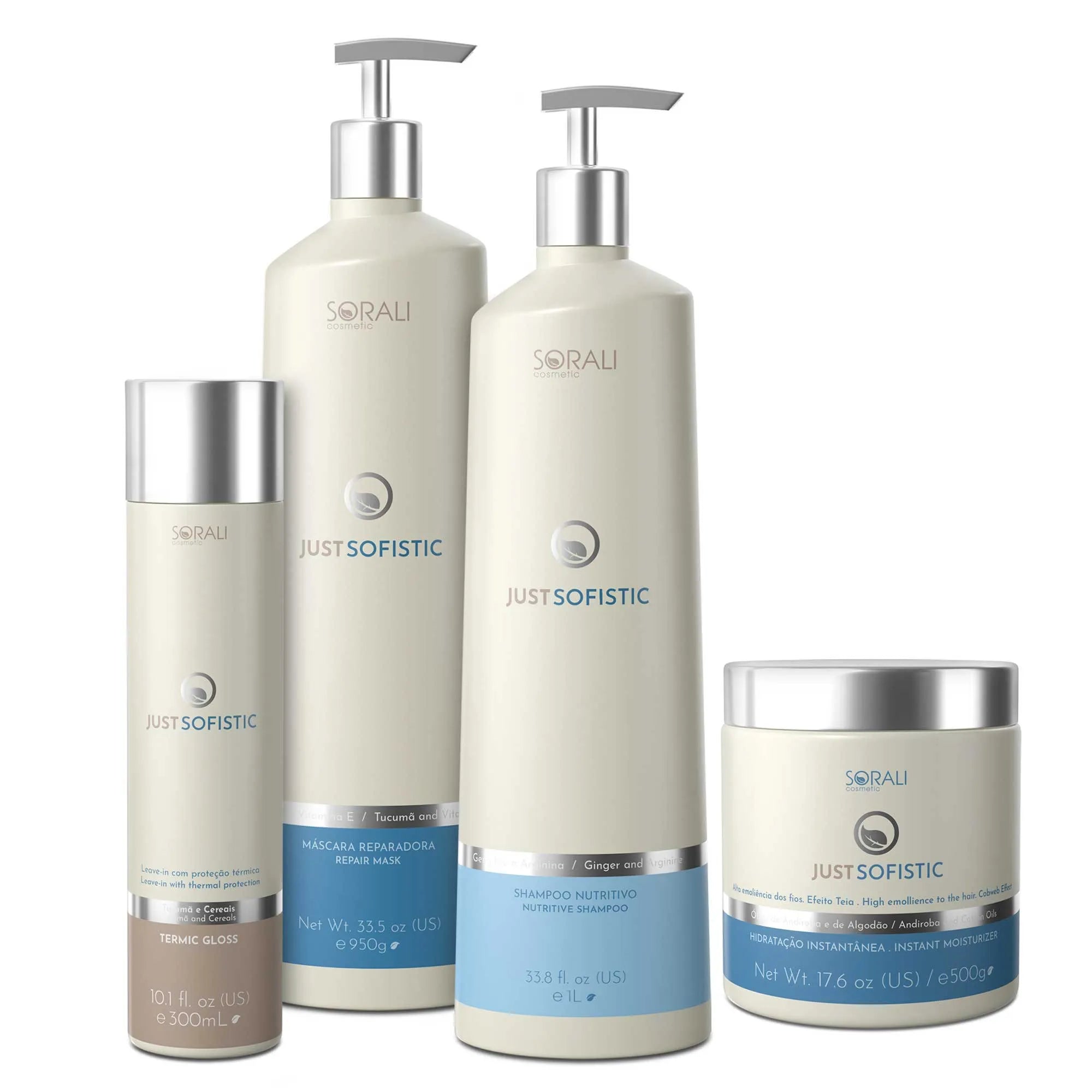 TREATMENT KIT - JUST SOFISTIC - Repair, Nutrition and Complete Protection for Hair